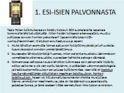 1. ESI-ISIEN PALVONNASTA