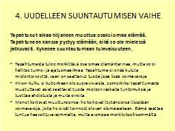 4. UUDELLEEN SUUNTAUTUMISEN VAIHE