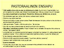 PASTORAALINEN ENSIAPU