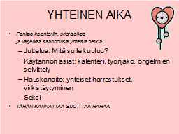 YHTEINEN AIKA