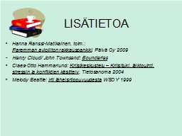 LISÄTIETOA